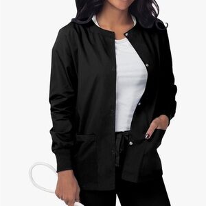 Women's Black Scrub Jacket